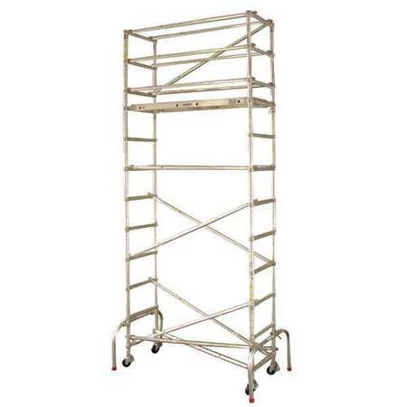 WERNER Scaffold Tower,18-1 2 ft. H,Aluminum GW402 by Werner