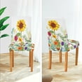 thumbnail image 5 of Sunflower Dining Room Chair Covers Set of 4, Stretch Chair Slipcovers Removable Washable Chair Protector Cover for Kitchen, Dining Room, Holiday Party, Home Decor, 5 of 6