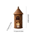 thumbnail image 3 of House Candle Holder, Metal Lantern Decor, Hollow House Shaped Candle Stand for Mantels Dining Tables Covered Patios, Lightweight Metal Accent for Flexible Display, 3 of 7