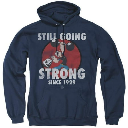 Ugs Men Trevco Sportswear PYE790-AFTH-4 Popeye & Still Going Strong-Adult Pull-Over Hoodie, Navy - Extra Large ()