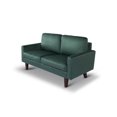 thumbnail image 3 of Tcbosik 58.3" Modern Upholstered Sofa, 2-Seat Couch with Solid Wood Frame, Loveseat for Bedroom, Living Room, Green, 3 of 9
