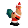thumbnail image 5 of Blow Mold Rooster Indoor/Outdoor Christmas Decoration, Multicolor, 7.87", 5 of 7