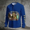 thumbnail image 7 of 250 Anniversary Usa Shirt Mens American Flag Print Casual T-Shirt Button Up Henley Pullover Tops 4th of July Outfits for Men, 7 of 7
