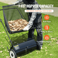 thumbnail image 6 of Dranite 26" Push Lawn Sweeper with Large 7 ft³ Mesh Bag – Heavy-Duty Steel Frame, 4 Adjustable Spinning Brushes, Strong Rubber Wheels for Efficient Leaf and Grass Collection, 6 of 7