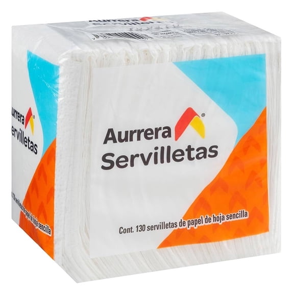Servilletas de papel Aurrera 130 piezas