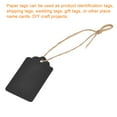 thumbnail image 5 of Uxcell Wave type Paper Gift Tags with Twine Rope black 50x30mm Length 65.6 Feet 100pcs, 5 of 5
