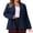 Navy Blue, variant on DARING DIVA Women's Plus Blazer Business Open Front Work Office Jacket Navy Blue 1X