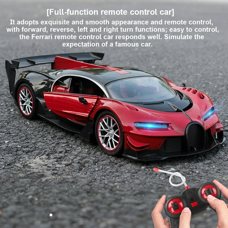 TureClos Car Toy Remote Control Rechargeable Racing Car Toy Wireless High  Speed Children Gift, Type 2, Red