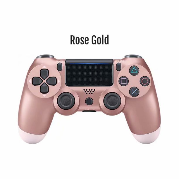 Game Handle Gamepad For Ps4 Bluetooth Controller Dual Vibration High Sensitivity Touchpad 3 5mm Audio Jack Led Light Bar Bluetooth Joystick For Playstation 4 Rose Gold Walmart Com Walmart Com - how to use ps4 controller on roblox pc