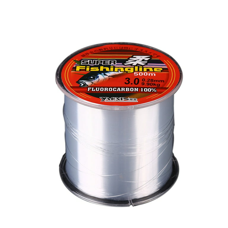 Braided Fishing Line 546 Yards/500M(16 Diameter Pulling force ) Nylon  String Cord Clear Fluorocarbon Strong Monofilament Fishing Wire