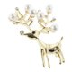 thumbnail image 5 of Broche Vintage Navidad ciervo perlas diseño Pin para decoración de fiesta de boda Yuyangstore Broche de diseño de ciervo, 5 of 8