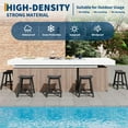 thumbnail image 3 of Tabouret de Bar d'Extérieur en HDPE Résistant aux Intempéries – Chaise de Patio en Résine Robuste avec Repose-Pieds Ergonomique – Durable pour Balcon, Terrasse Ou Cuisine – Hauteur de Comptoir – Noir, Lot de 1, 3 of 6