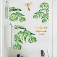 thumbnail image 3 of Calcomanías de pared de plantas tropicales, hojas y pájaros, pelar y pegar, pegatinas de pared de hojas de flores florales grandes, 3 of 6