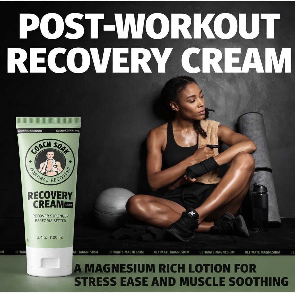 Coach Soak Menthol Infused Muscle Recovery Cream For Post-Workout Relief