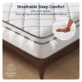 thumbnail image 2 of Twin Mattress, 10 Inch Twin Size Mattress Individual Pocket Springs and Comfort Foam, Medium Firm Hybrid Mattresses in a Box for Motion Isolation & Pressure Relief, CertiPUR-US Certified, 2 of 7