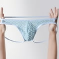 thumbnail image 3 of Titre de Produit de Classification de sous-Vêtements pour Hommes String en Dentelle Transparente Taille Basse sous-Vêtements en Maille Respirante Design Confortable, 3 of 4