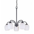 thumbnail image 2 of 2636-05-55-Forte Lighting-Felton - 5 Light Chandelier-21.75 Inches Tall and 23 Inches Wide-Brushed Nickel Finish    -Traditional Installation, 2 of 3