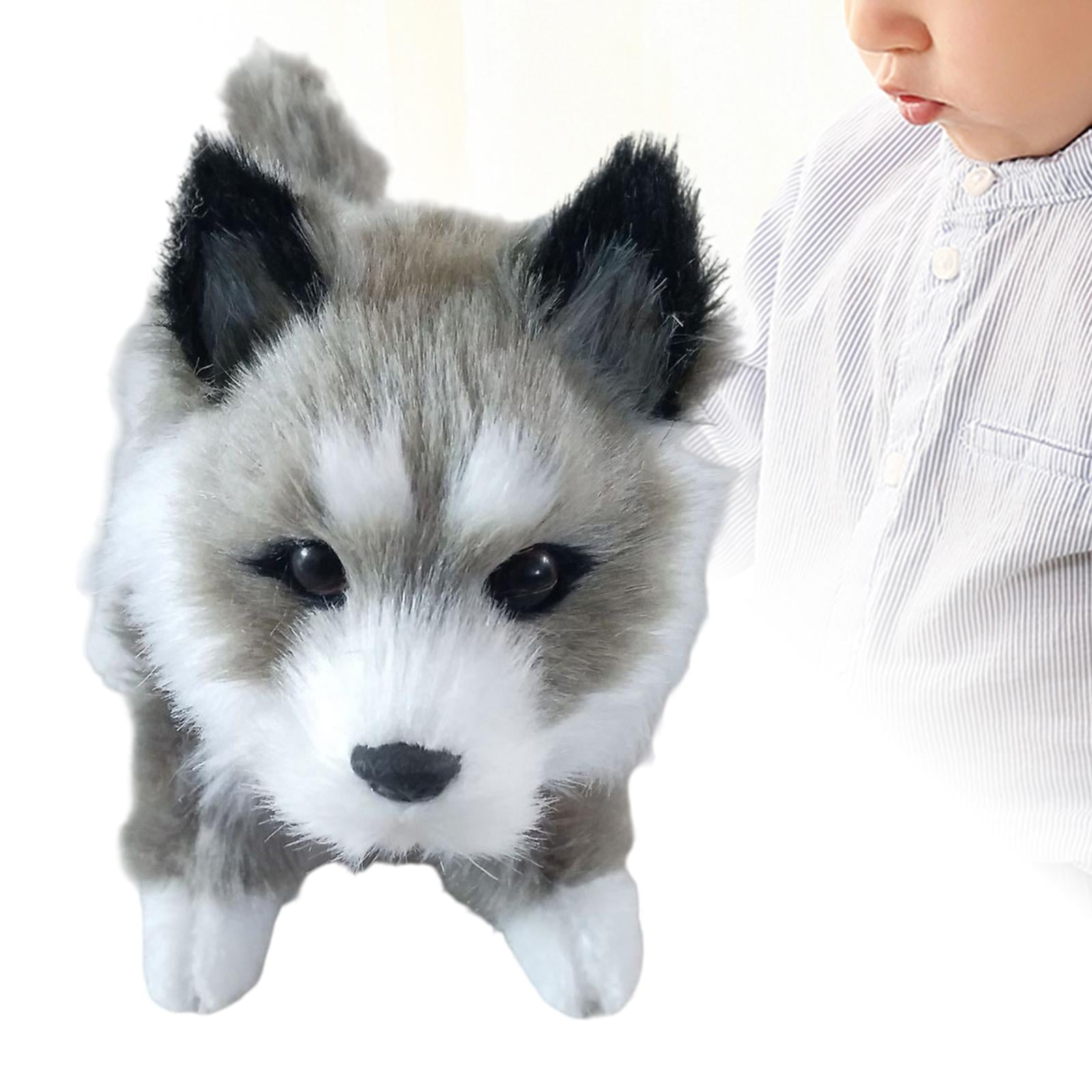 Plush Dog Toys Battery Operated Simulated for Hoilday Birthday Bedtime Husky Dog Walmart