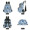 thumbnail image 4 of FORMRS Mini Backpack Purse for Women Travel Daypack Casual Shoulder Bag, Blue Floral Pattern, 4 of 7