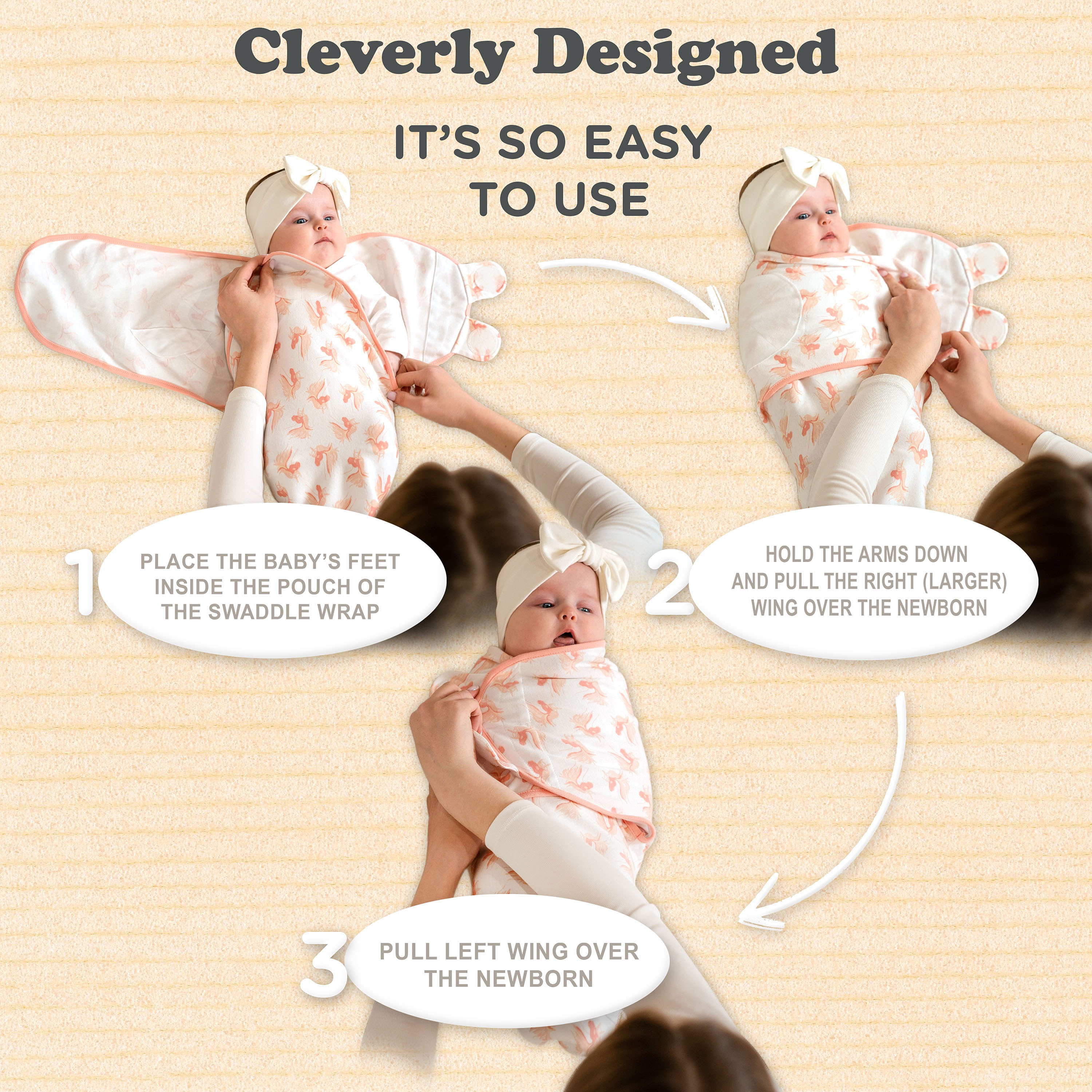 Bublo Baby Swaddles for Newborns 0–3 Months, Organic Cotton Baby Swaddle Blanket, Infant Swaddle Sack, Baby Swaddles 0–3 Months, Newborn Sleep Sacks, Baby Blanket Sleep Sack for Baby Boys & Girls