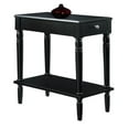 thumbnail image 1 of Convenience Concepts Table d'Appoint Style Campagnard Français, Fini Bois Noir, 1 of 9