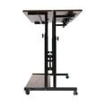 Modern Mobile Standing Desk, Height Adjustable Laptop Table Rolling