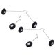 thumbnail image 2 of 4x Rc Airplane Landing Gear Bracket W/ Wheels For Wltoys F949 Accessory, 2 of 2