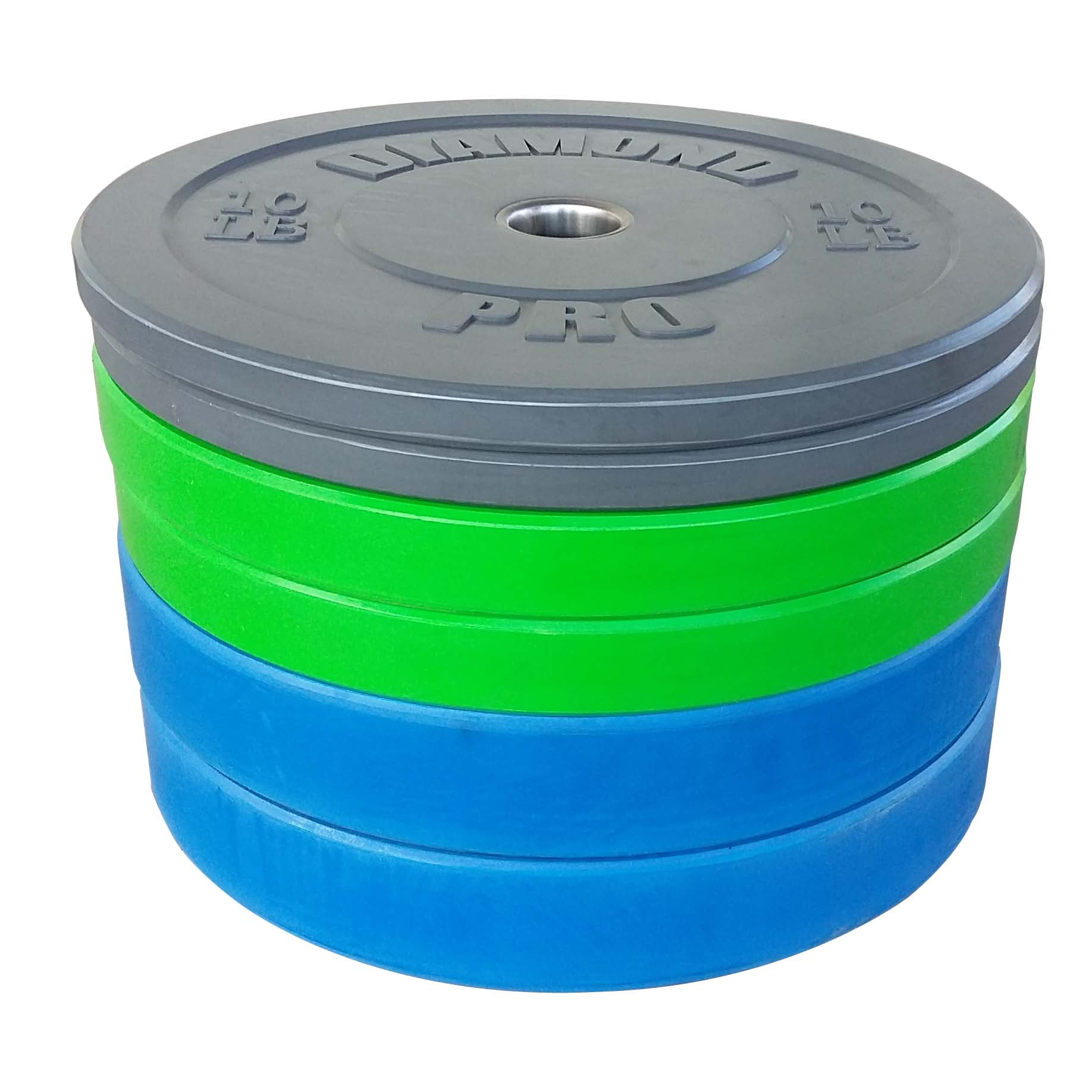 Diamond Pro 160 lb Color Bumper Plate Set