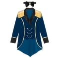 thumbnail image 5 of Traje de cosplay de circo Disfraz de maestro de ceremonias de circo Chaqueta de terciopelo Cadenas de metal Abrigo de cola de golondrina de manga larga con pajarita, 5 of 5
