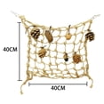thumbnail image 2 of Flmtop Pet Bird Parrot Nut Pine Cone Mesh Hanging Cage Swing Play Chew Interactive Toy, 2 of 9
