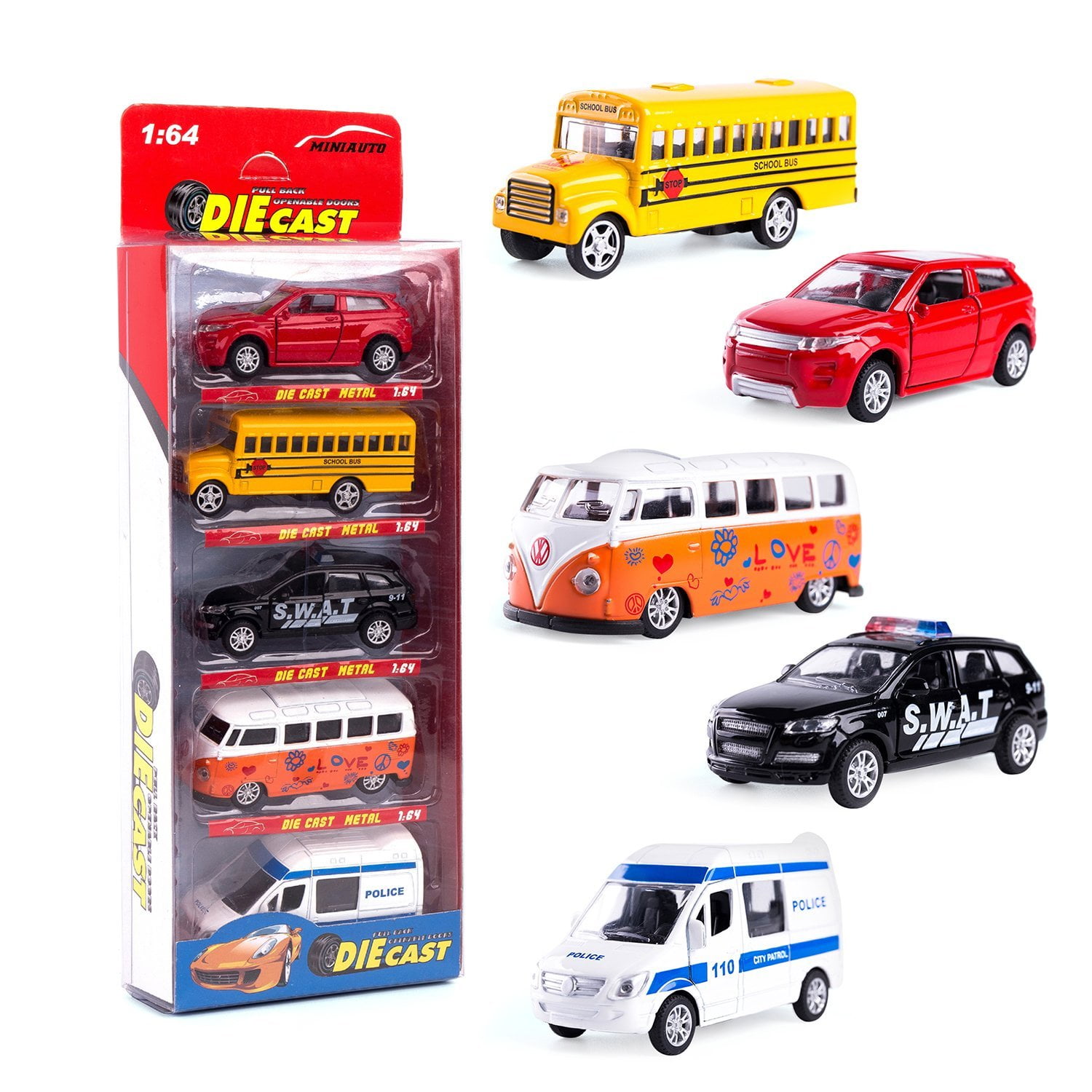 metal toy car set