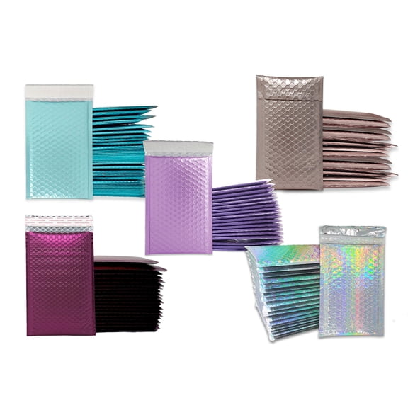 ShipNFun - 4 inches x 8 Inches Bubble Mailers