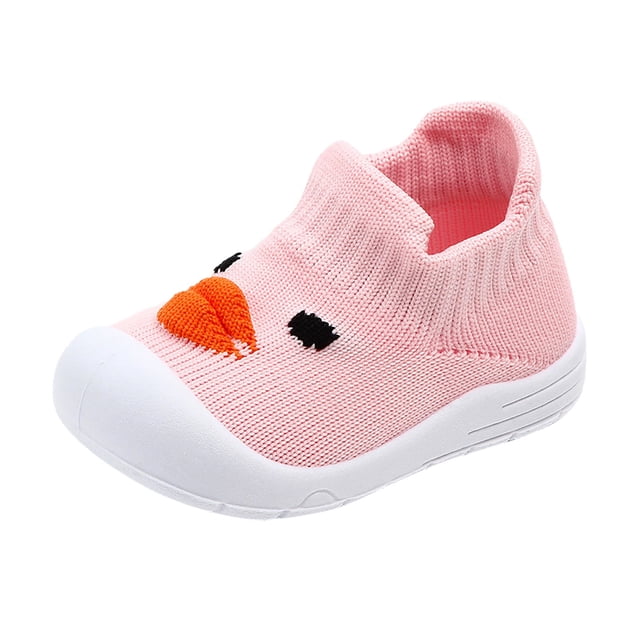 Toimothcn Toddler Baby Shoes Autumn Winter Floor Socks Mesh Non Slip Comfortable Solid Color Duck Breathable Lightweight Non-Slip Sneakers Suitable For Dailywear