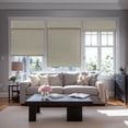 thumbnail image 4 of Keego No Drill No Tools Roman Shades for Windows Cordless Blackout Roman Window Shades Blinds 100% Natural Linen Hand-Made Fabric- Beige (with Lining, Block 60%-90% Light) - 22"W x 64"H, 4 of 6