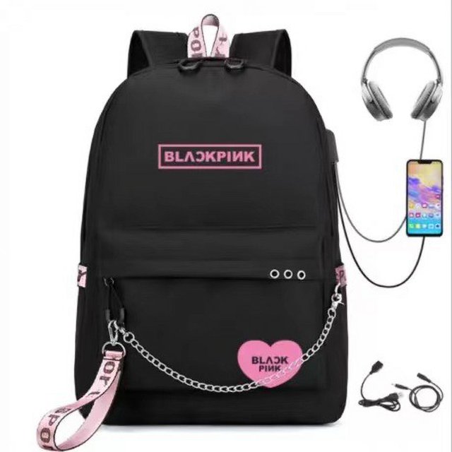 New Backpack Chain Bag Peripheral Backpack Sports Bag Student Schoolbag Candy Color Bright Color Bag usb Charging Bag