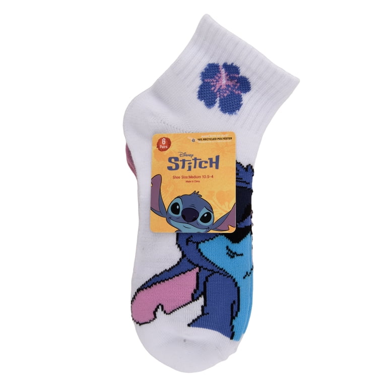 Stitch Girls Ankle Socks, 6-Pack photo 2