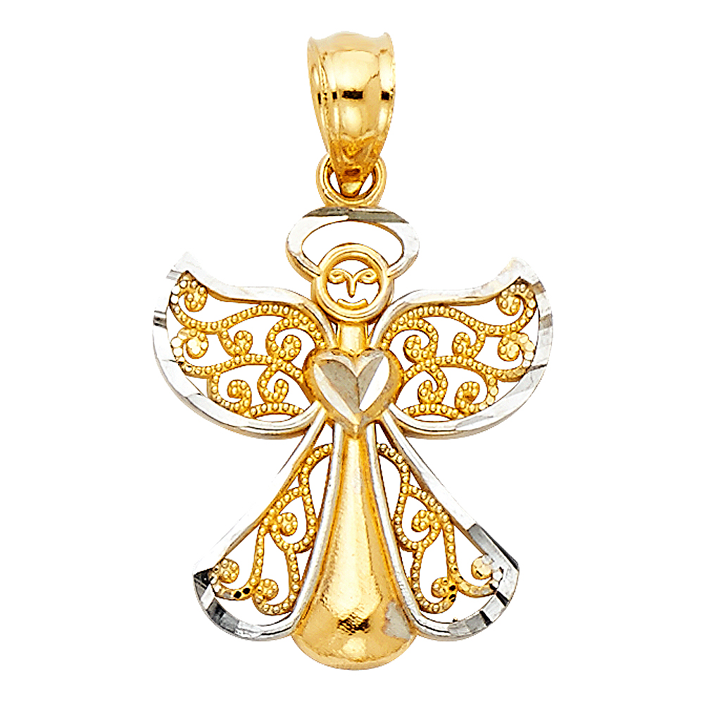 Angel Pendant White Gold