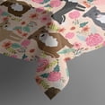 thumbnail image 5 of Boston Terrier Dog and Flower Florals Rectangle Tablecloth 60"x84",Waterproof Polyester Rectangle Table Cloth, Wipeable Spillproof Polyester Tablecloth for Dining, Camping, Indoor and Outdoor, 5 of 5