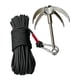 thumbnail image 4 of Juego de ganchos de garra resistentes con cable extendido para excursiones al aire libre Negro, 4 of 9