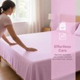 thumbnail image 5 of REGALWOVEN Microfiber Bed Sheet, Breathable Flat Sheet,  Bedding for Bedroom Light Pink 96x106in, 5 of 5
