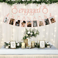 thumbnail image 4 of Golden Onion Paper Engagement Party Banner engaged Letters Flag Party Photo Wall Flag Scene Layout, 4 of 5