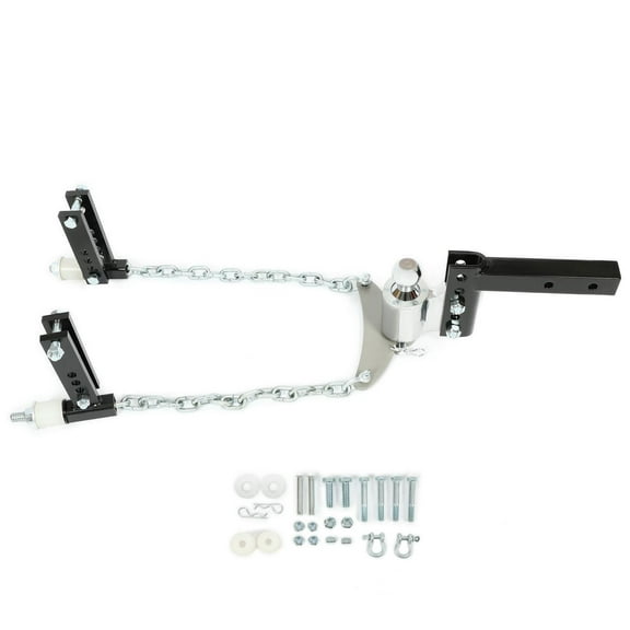 Universal 1400LB Weight Distribution Trailer Hitch For 4" Drop/Rise 2-5/16" Ball