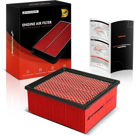 A-Premium Pre-oiled Engine Air Filter Compatible with Ram 2500/3500 2011-2024, 4500/5500 2011-2023 & Dodge Ram 2500 3500 2007-2010, Ram 4500 5500 & Sterling Truck Bullet 45 55