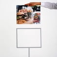 thumbnail image 2 of M&T Displays Floor Standing Sign Holder 11x14 Inches Gray Landscape Double Sided Menu Poster Display Flat Base For Restaurant Cafe Hotel School Hospital, 2 of 8