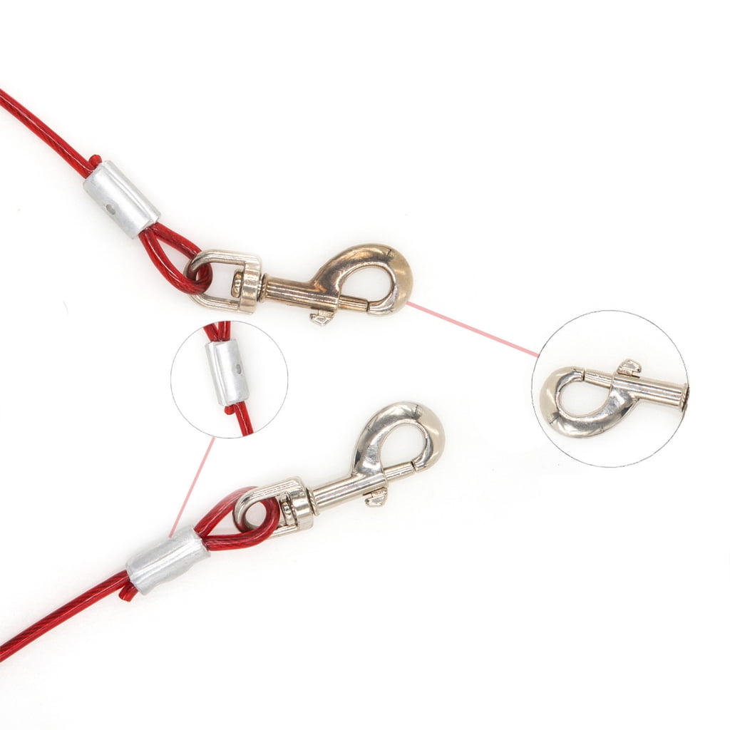 JZROCKER Pet Leashes Chain Leads Pet Dogs Chain Tractions Rope Leads Control Leashes for Media Large Dogs