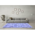 thumbnail image 3 of Ahgly Company Machine Washable Indoor Round Southwestern Blue Country Area Rugs, 5' Round, 3 of 4