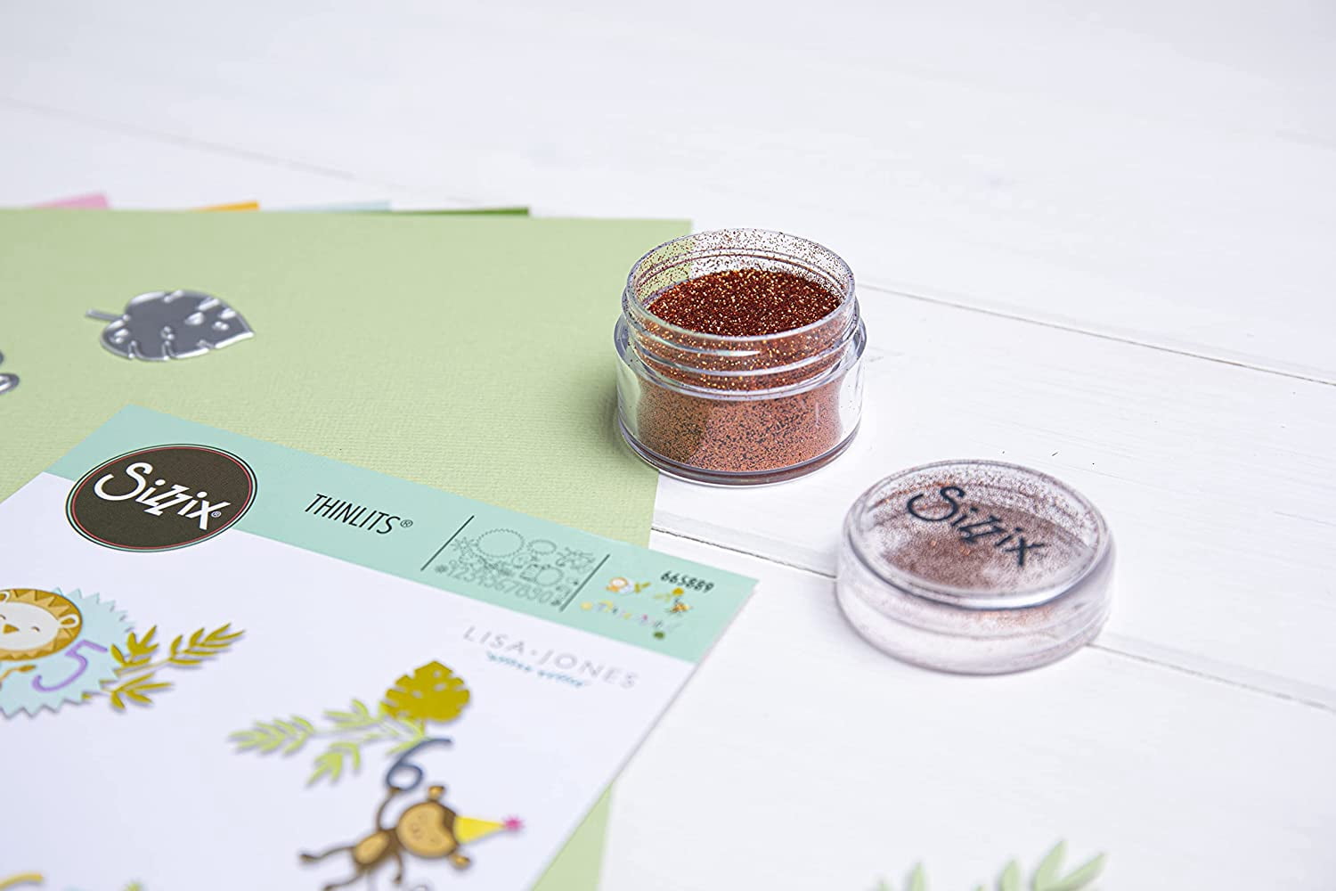 Sizzix Biodegradable Fine Glitter - Muted, Set of 5 Pots