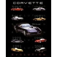 thumbnail image 1 of Corvette Evolution Laminated Poster (16 x 20), 1 of 1