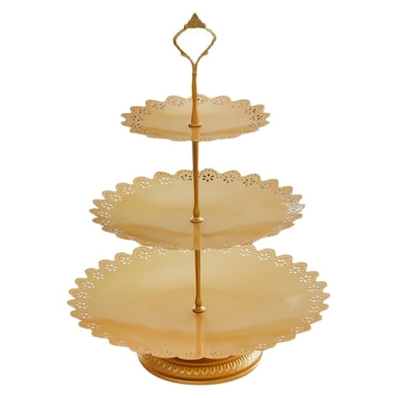 

Cake Stand Party Home Reusable With Carry Handle Metal Display Holder Wedding