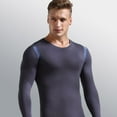 thumbnail image 6 of Fall Shirts for Men Men Fashion Elastic Slim Breathable Thermal Underwear Mesh Sweatshirt Top Blouse, 6 of 8